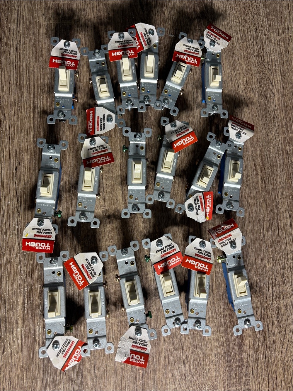 Hyper Tough House Single Pole ON/OFF Toggle Light Switches 15A 120v